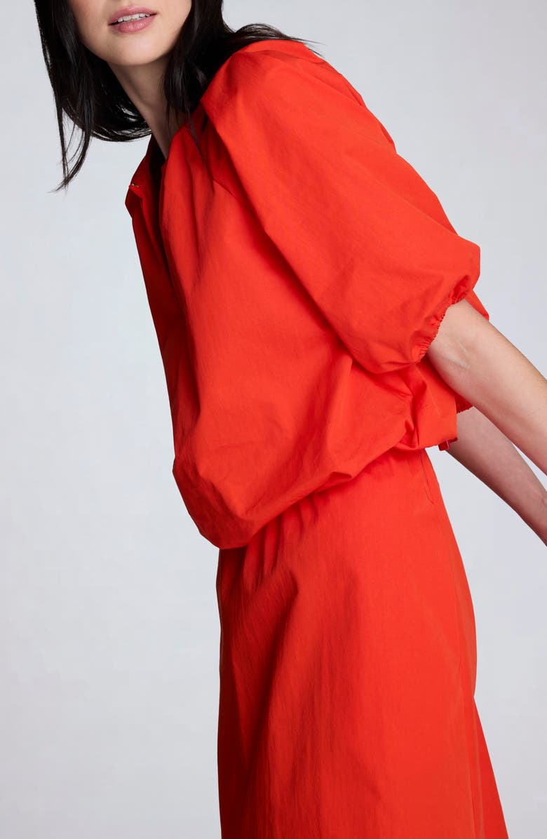 Kenneth Cole Crop Elastic Hem Cotton & Nylon Top, Alternate, color, 