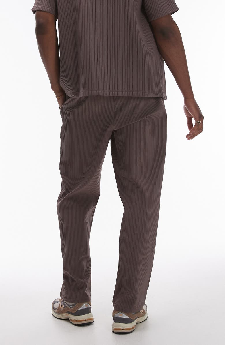 Topman Pinstripe Wide Leg Pants, Alternate, color, 