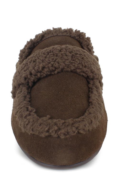 Splendid Sandra Faux Fur Mule In Brown