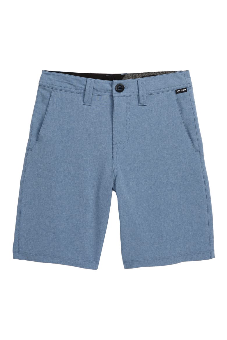 Kids' Surf N' Turf Static Hybrid Shorts, Main, color, BLUE RINSE