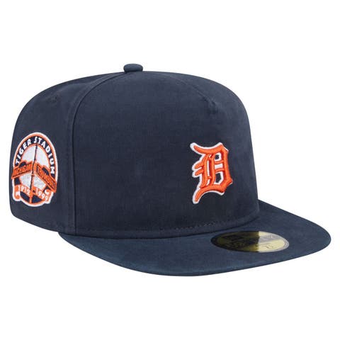 Men's New Era  Black Detroit Tigers Championship Side Flag A-Frame 59FIFTY Fitted Hat