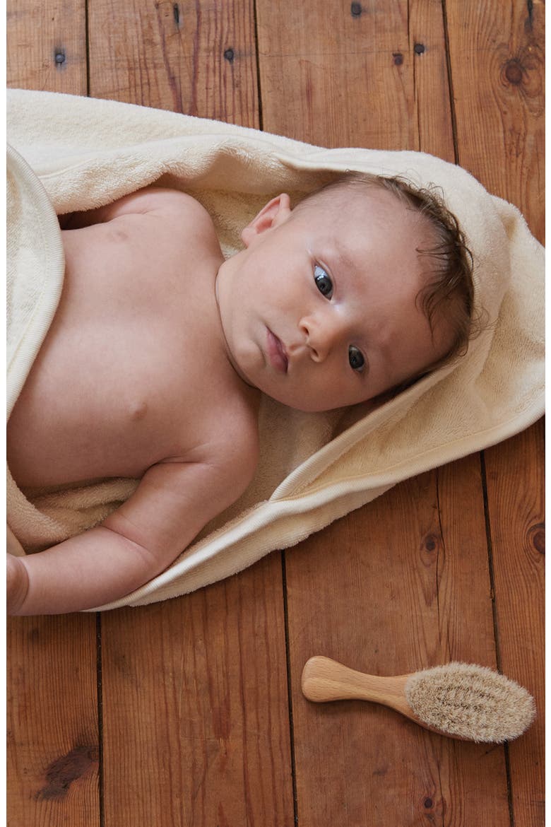 Organic Cotton Hooded Towel, Alternate, color, NATURAL