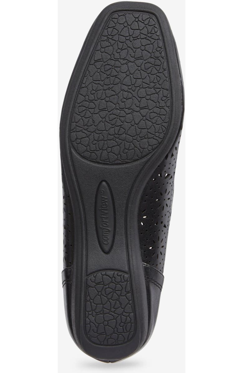 Comfortview The Laurell Slip On Flat, Alternate, color, Black