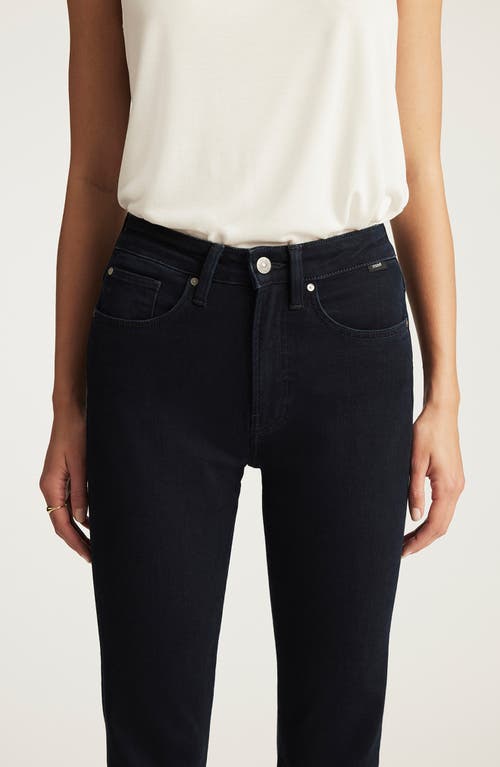 Mavi Jeans Anika High Waist Crop Flare Jeans In Black