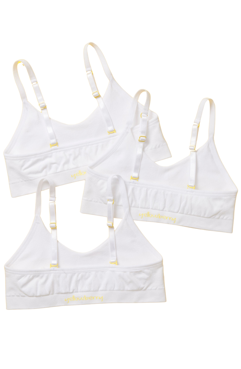 Yellowberry Tulip Seamless Bra 3PK, Alternate, color, Snowflake