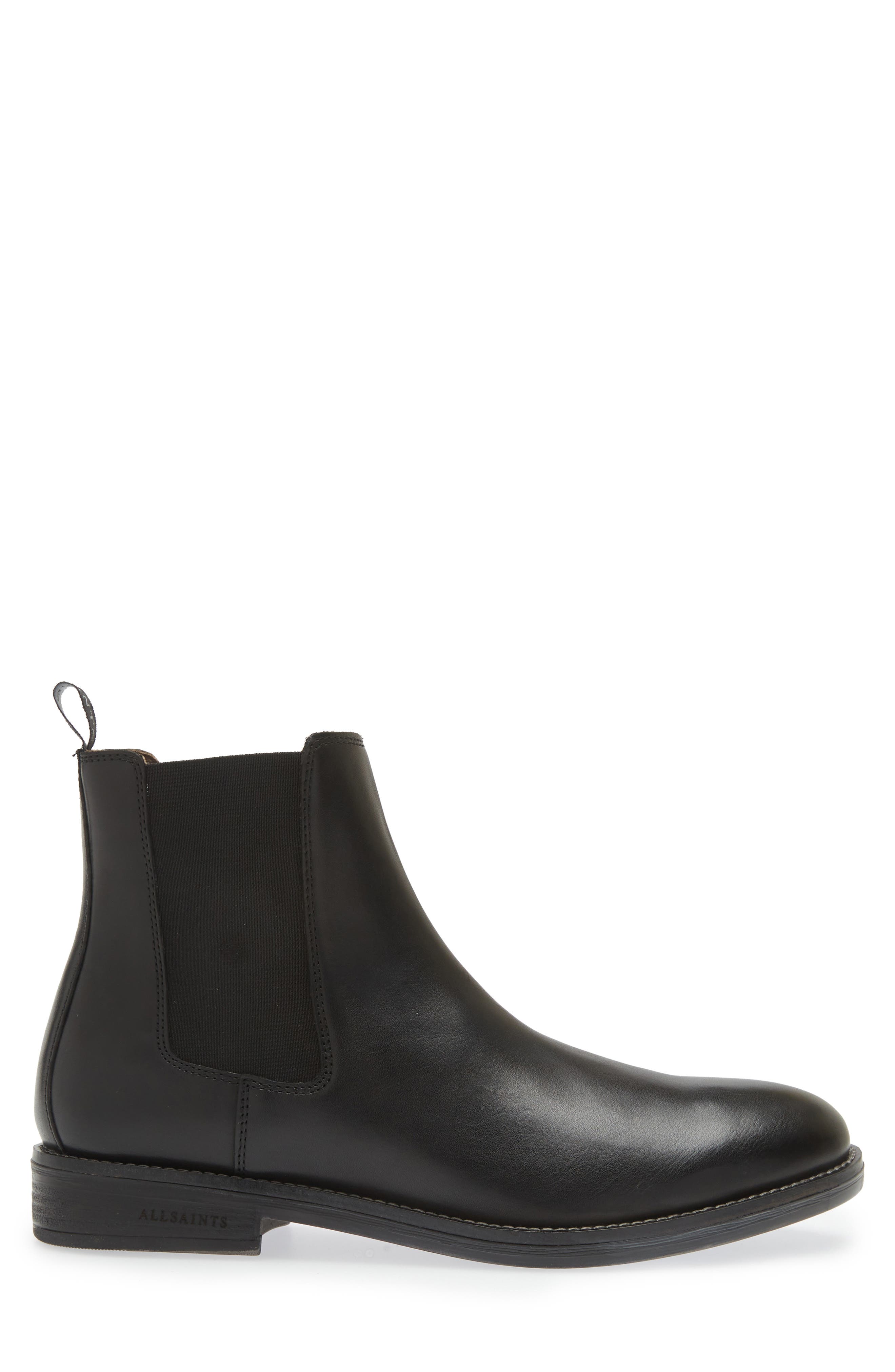 AllSaints Harley Chelsea Boot, Alternate, color, Black