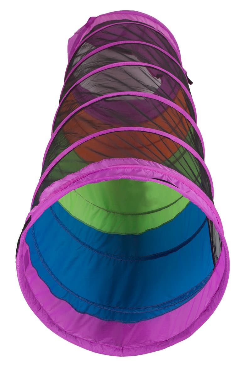 Peek-a-Boo I See You 6-Foot Tunnel, Alternate, color, PURPLE BLUE GREEN YELLOW