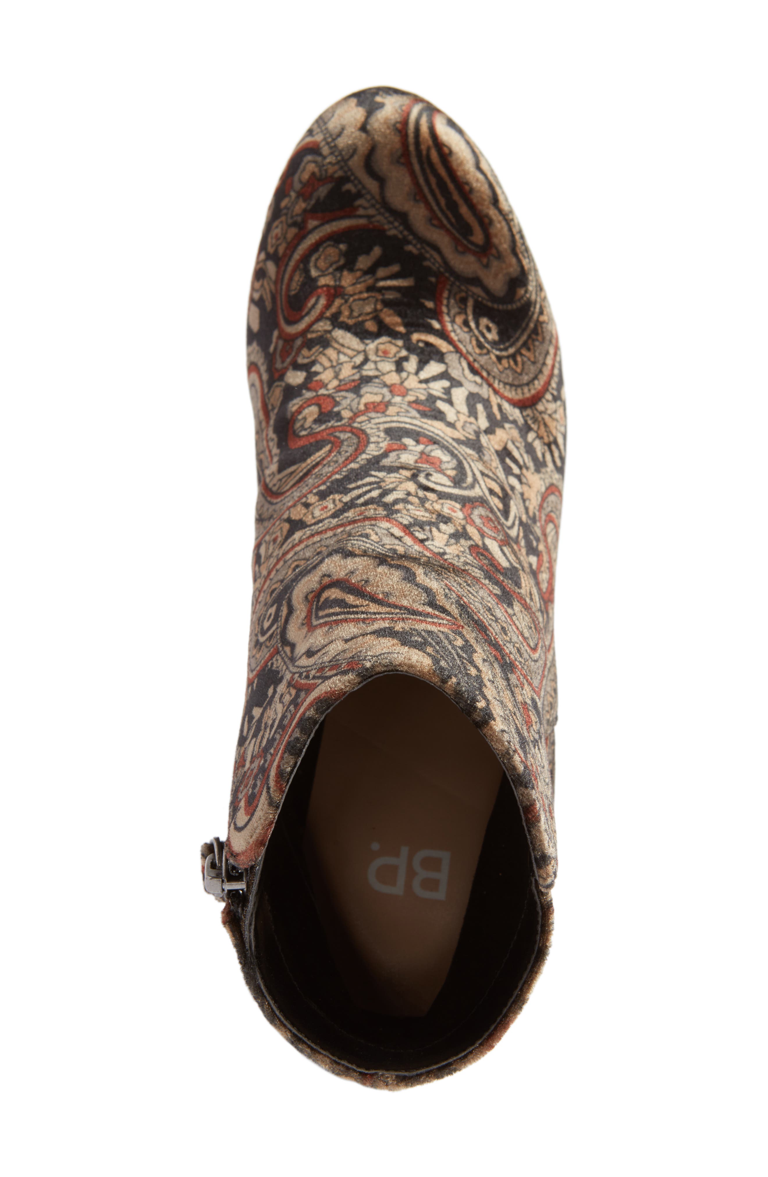 BP. Kolo Paisley Velvet Bootie, Alternate, color, 