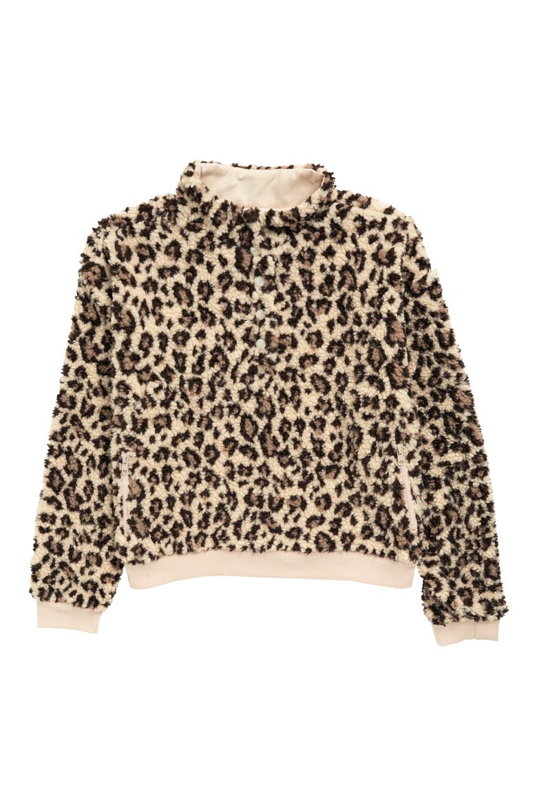 Kids' The Kendal Camo Fleece Pullover, Main, color, LEOPARD