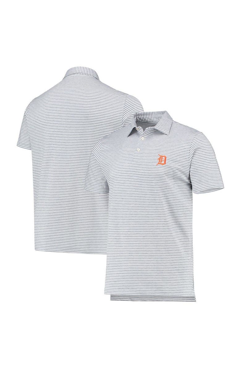 vineyard vines Men's Vineyard Vines Gray Detroit Tigers Heathered Winstead Sankaty Polo, Main, color, 