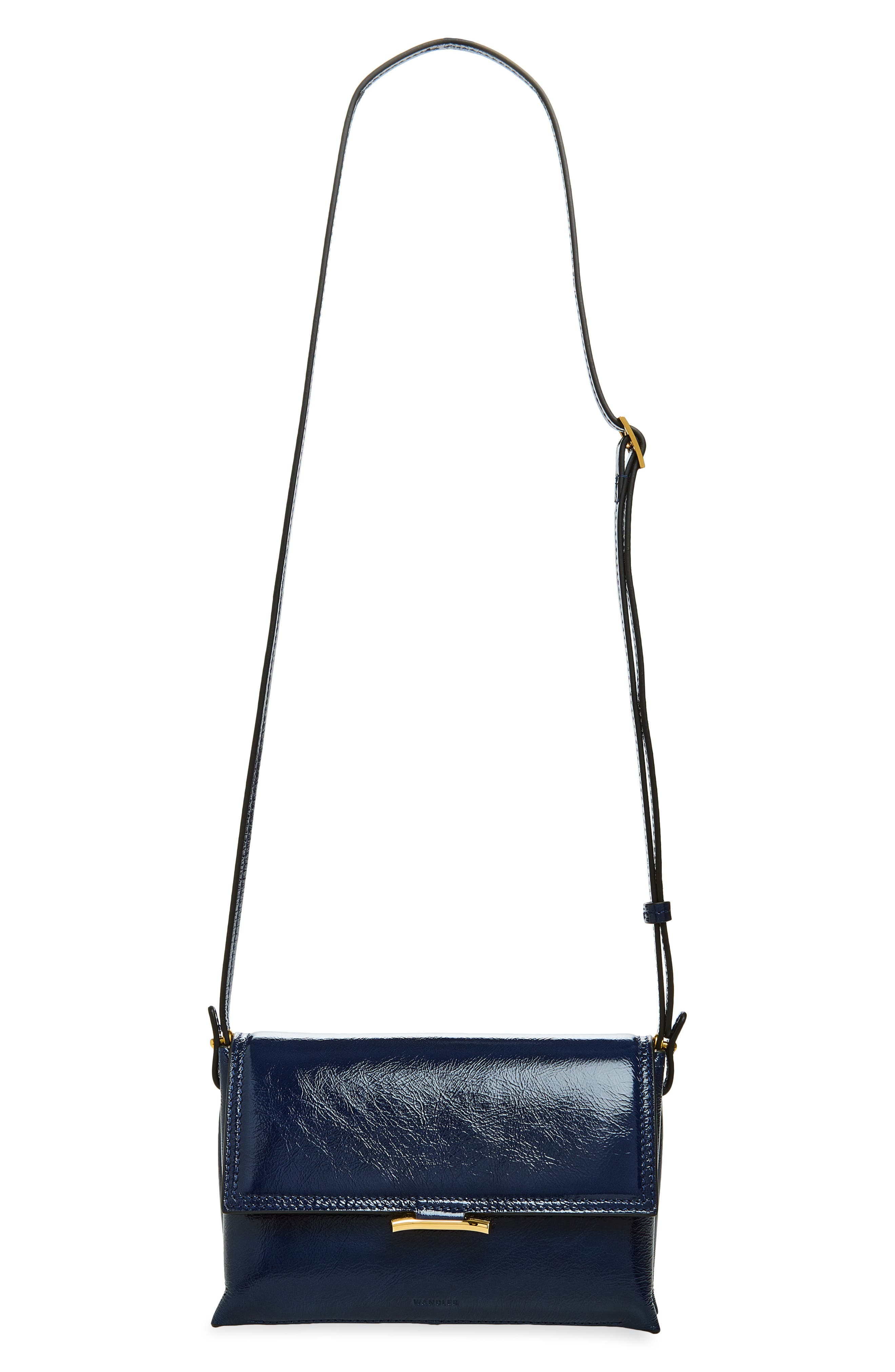 Ida Trio Leather Clutch, Alternate, color, NAVY GLAZE