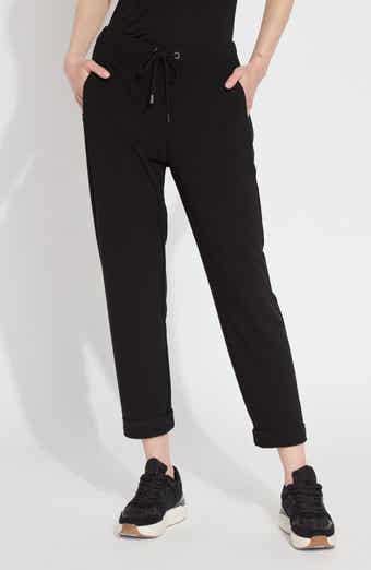 Lysse Julia Cuffed Stretch Crepe Ankle Drawstring Pants