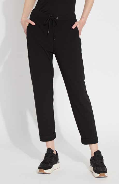 Lysse Julia Cuffed Stretch Crepe Ankle Drawstring Pants