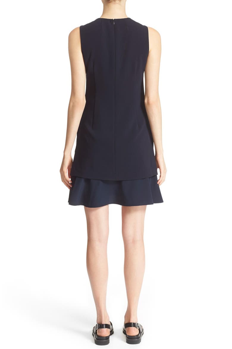 'Malkan' Ruffle Hem A-Line Dress, Alternate, color, DEEP NAVY