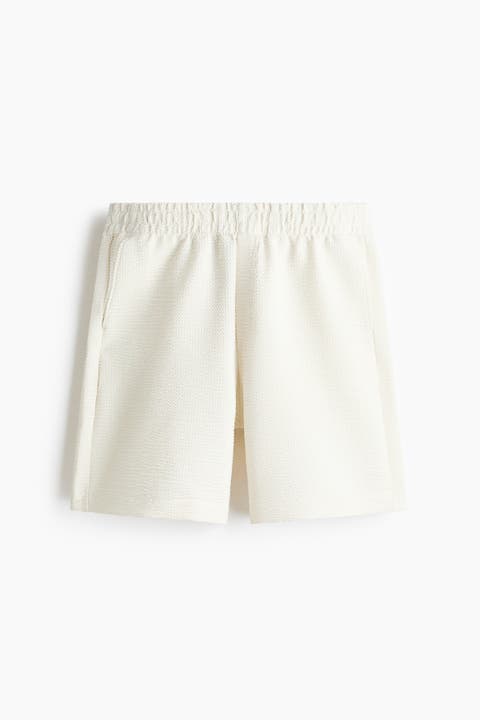 Relaxed Fit Waffled Shorts