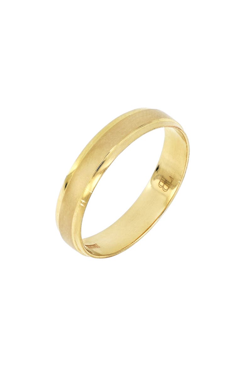 14k Gold Satin Finish Ring (Nordstrom Exclusive), Main, color, 14K YELLOW GOLD