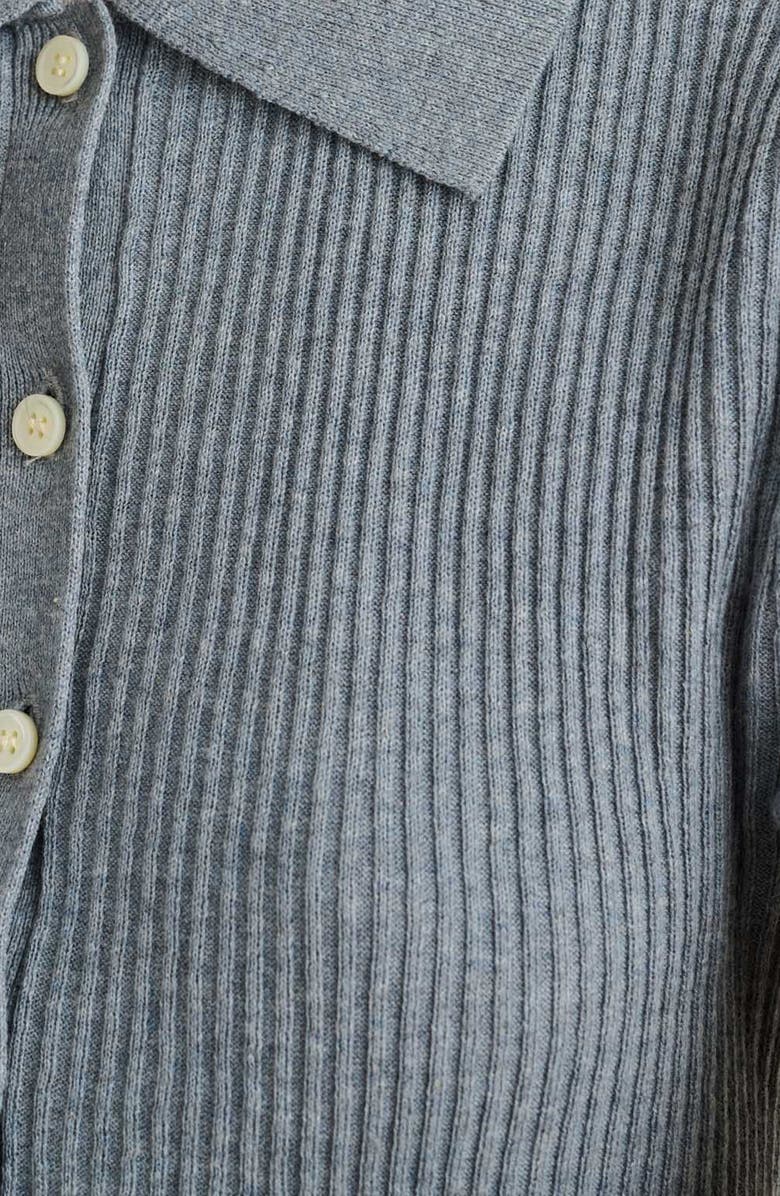 Alex Mill Suzanne Ribbed Button Front Polo, Alternate, color,