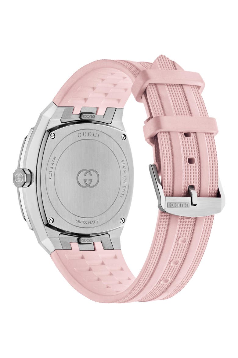 25H Rubber Strap Watch, 36mm, Alternate, color, PINK