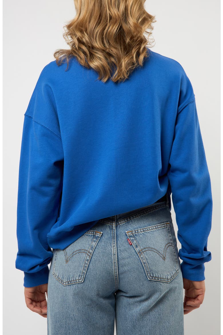 Le Ski Cotton Graphic Sweatshirt, Alternate, color, BLUE