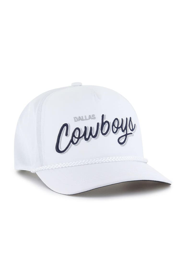 Men's '47  White Dallas Cowboys Brrr Fairway Hitch Adjustable Hat, Alternate, color, White