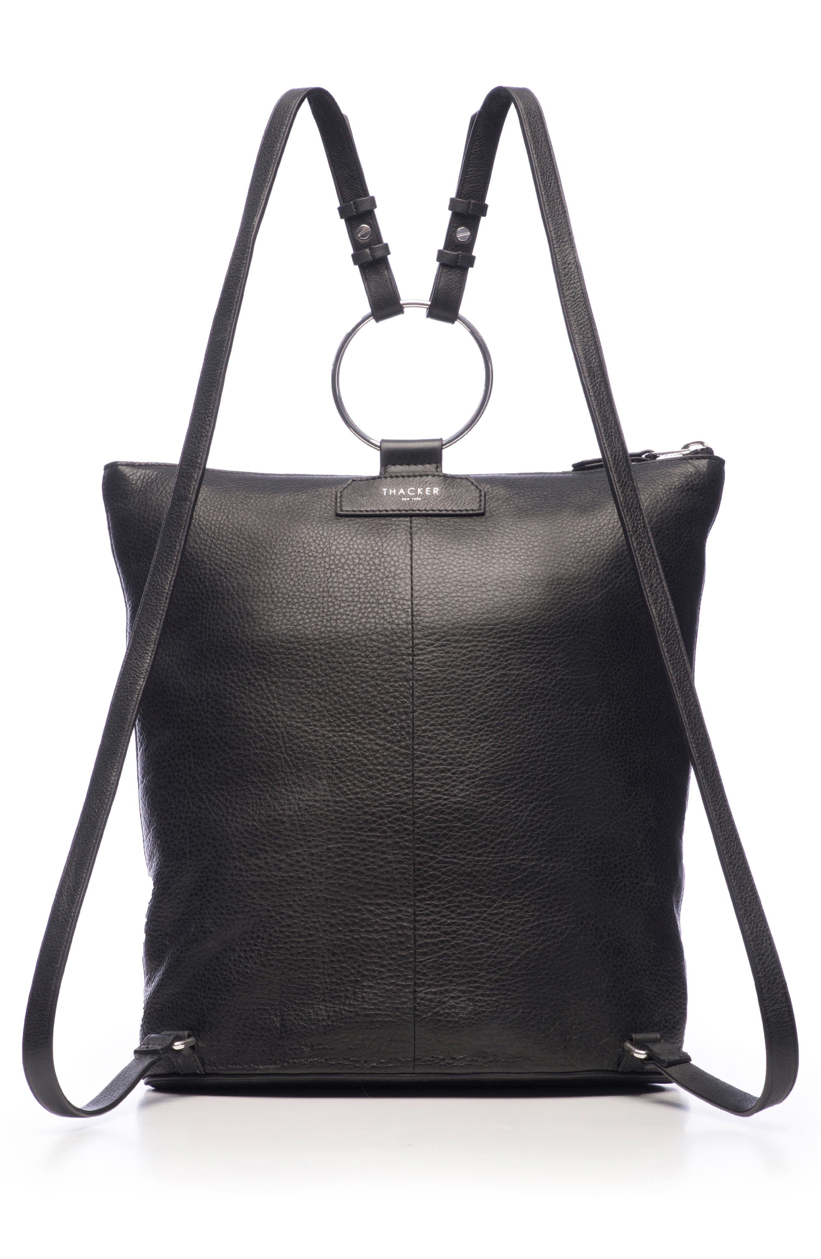 Thacker Brit Leather Backpack, Alternate, color, 