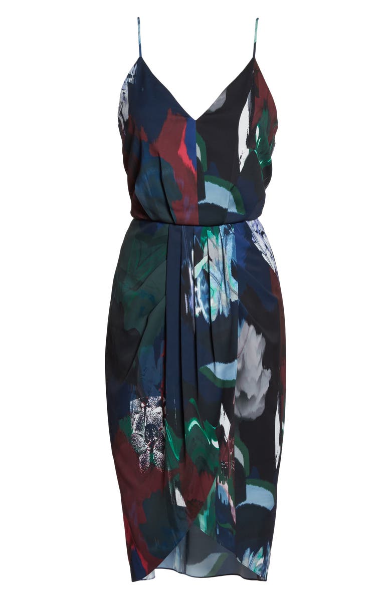 Chelsea28 Print Faux Wrap Dress, Alternate, color,