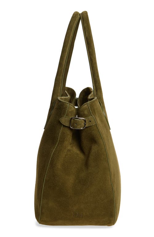 Reformation Large Patrizia Suede Satchel In Leccio Suede