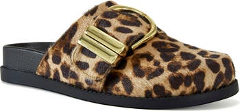 Archibald Faux Calf Hair Clog