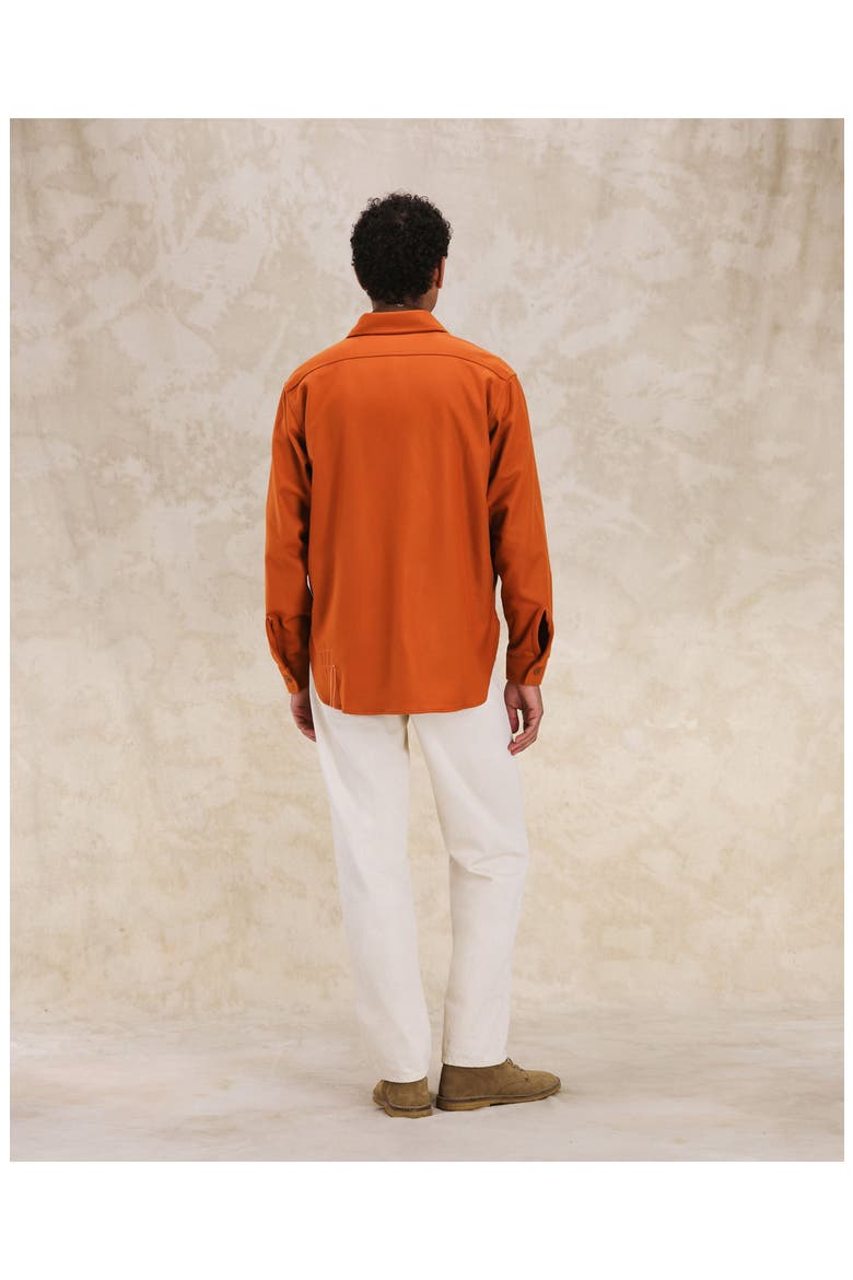 CPO Flannel Wool Overshirt, Alternate, color, ORANGE