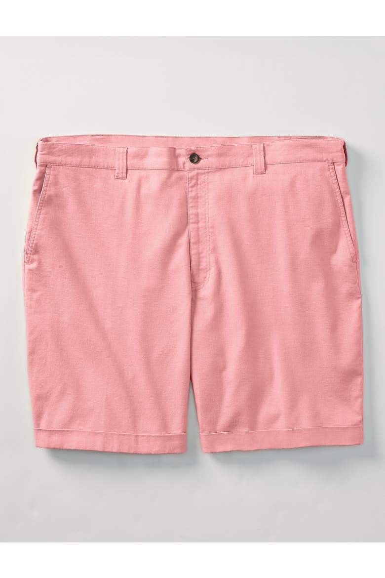 Big & Tall Linen-Blend Tech Shorts, Alternate, color, PEACHES N CREAM