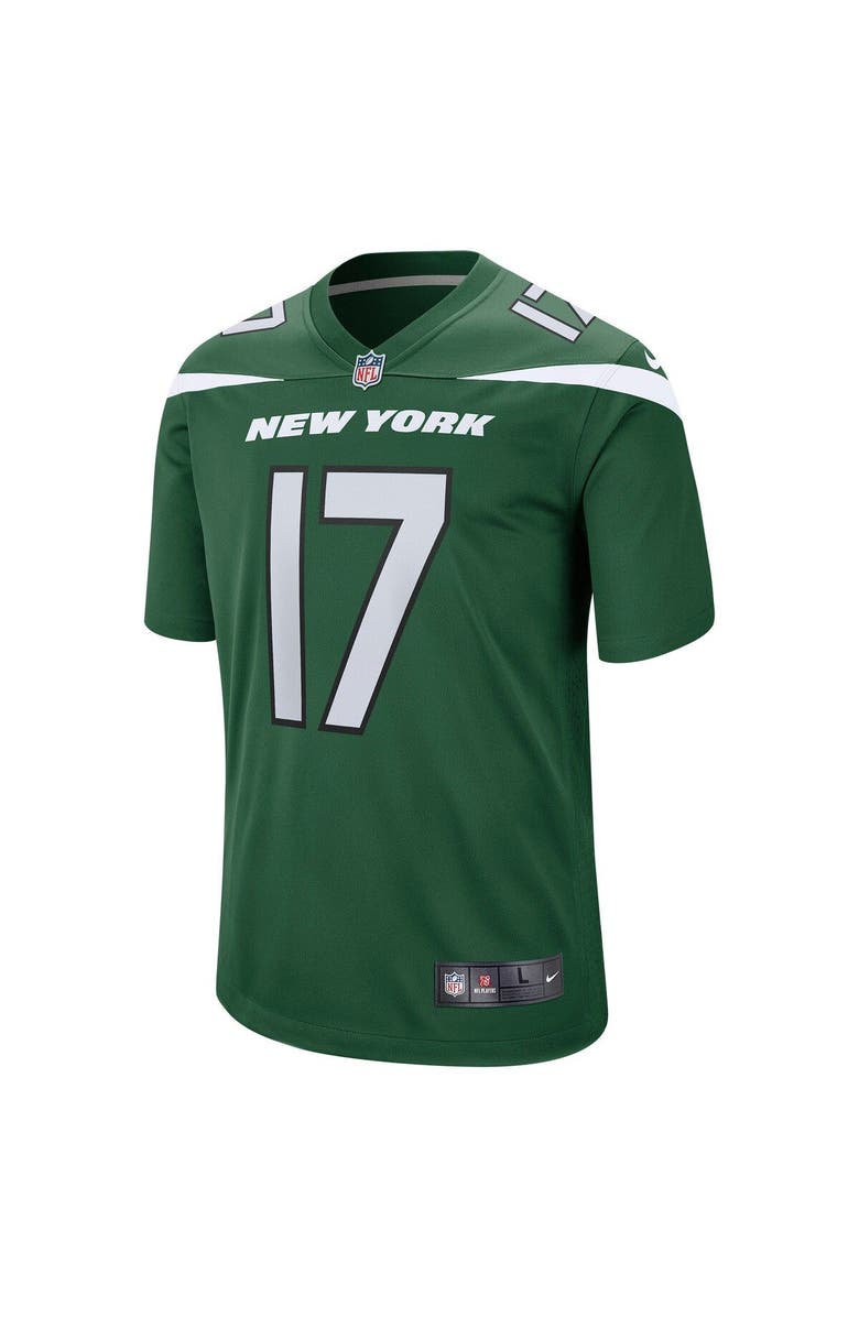 Nike Men's Nike Garrett Wilson Green New York Jets Player Game Jersey, Alternate, color, 
