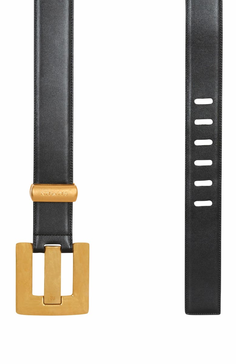 Balmain Anthem Leather Belt, Alternate, color,