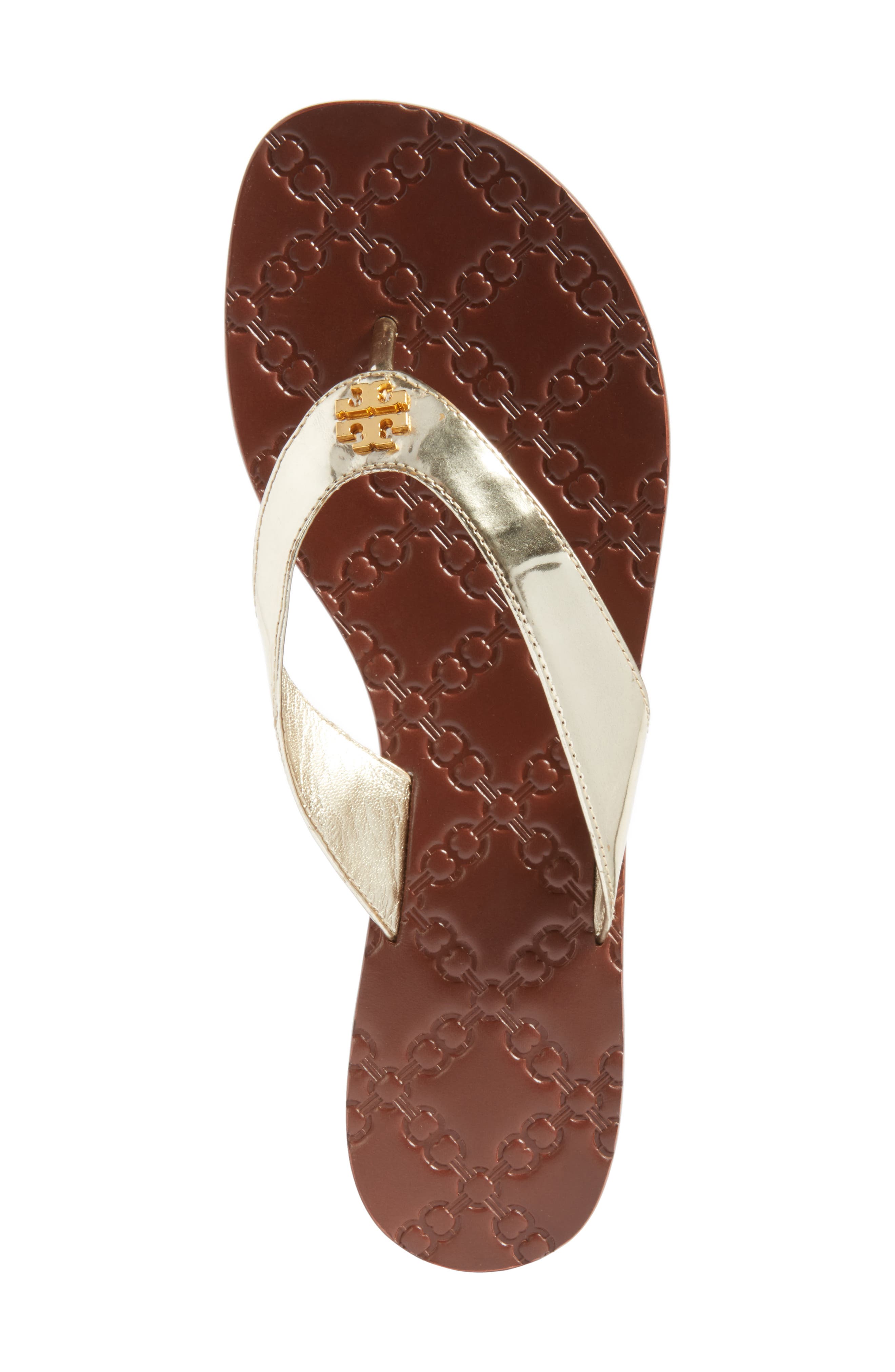 Monroe Flip Flop, Alternate, color, GOLD