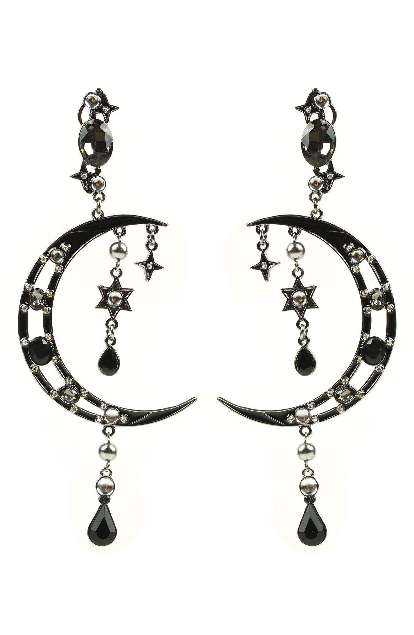 EYE CANDY LOS ANGELES Midnight Statement Earrings