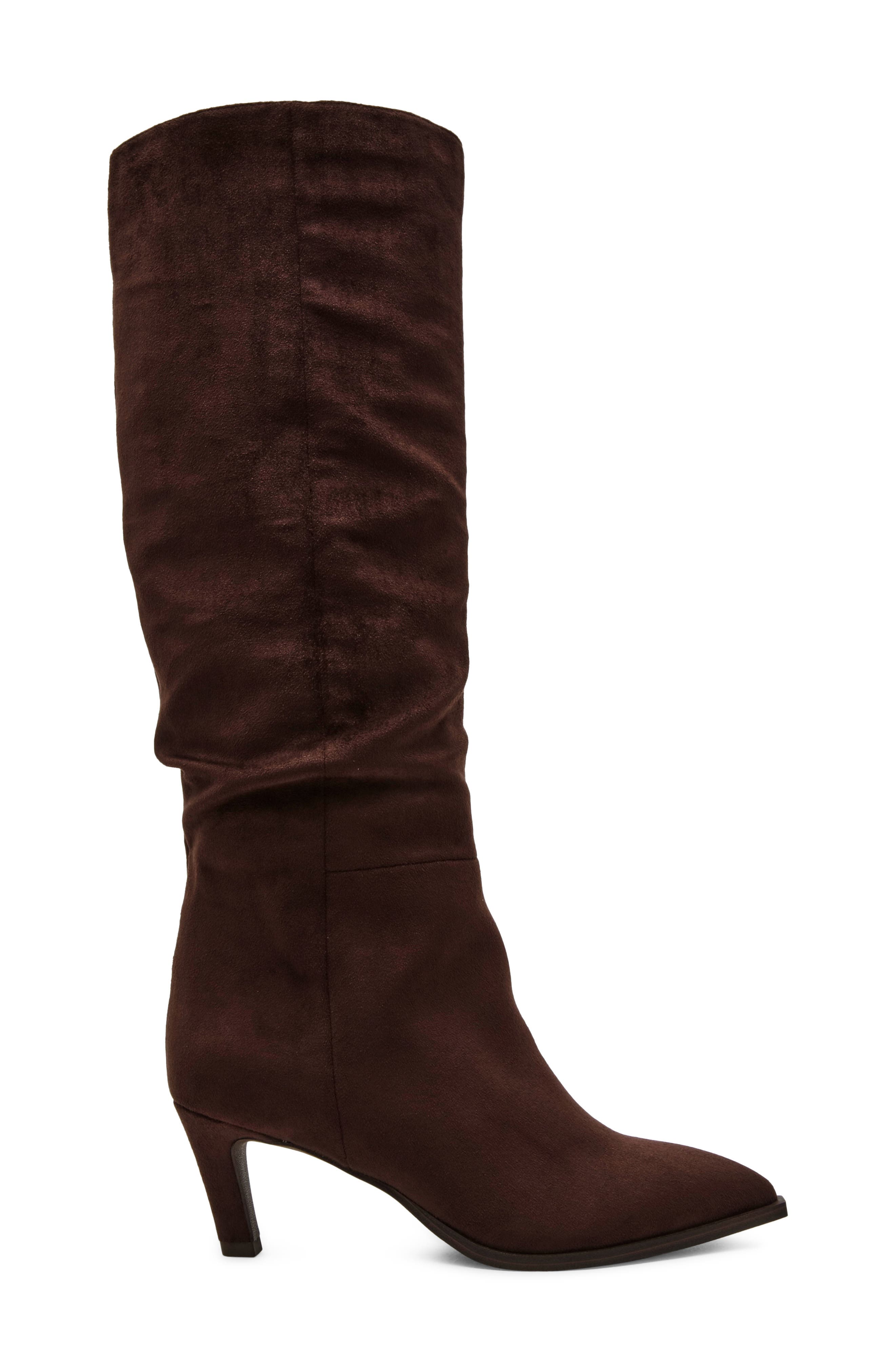 Heksly Pointed Toe Knee High Boot, Alternate, color, BROWN