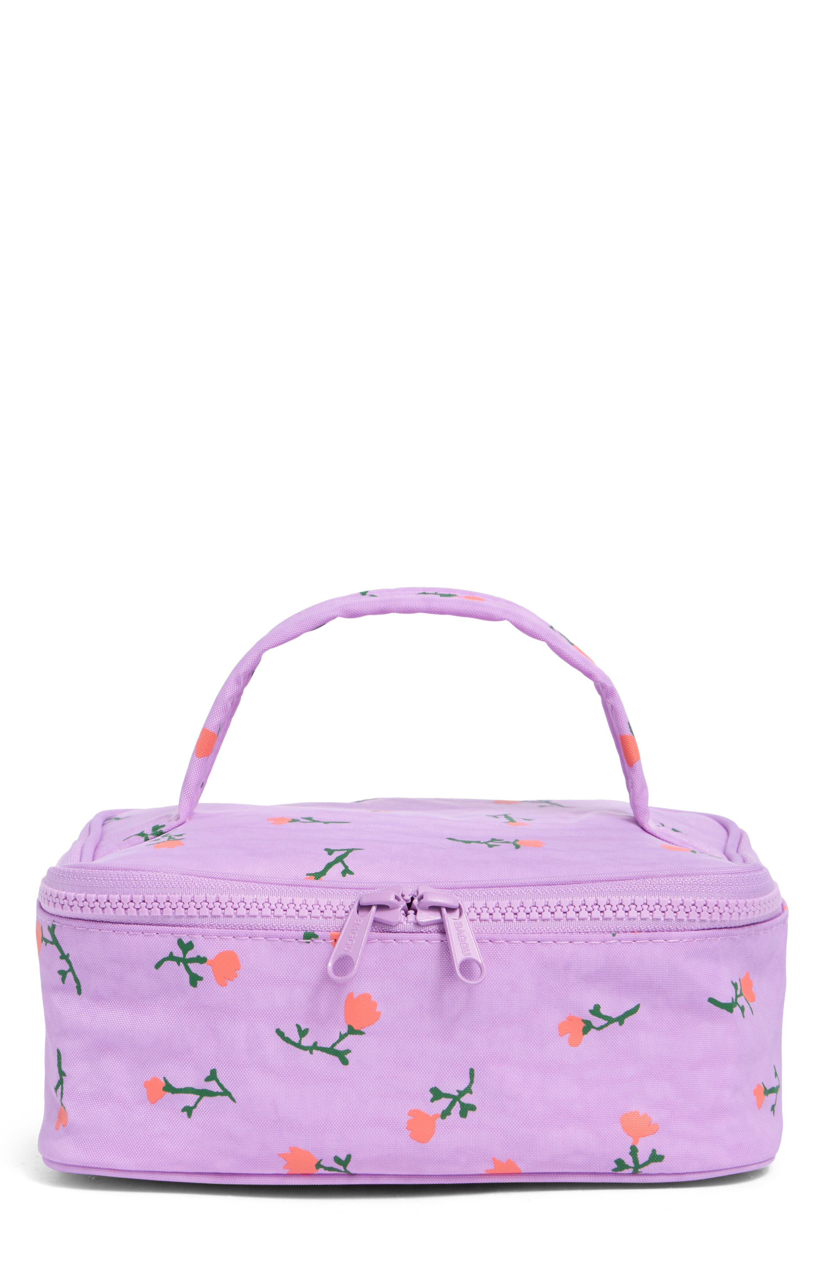 Small Cosmetic Case, Main, color, PAINTED WILDFLOWER