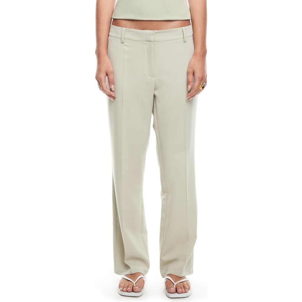 Shop Lioness Bessette Low Rise Pants In Matcha
