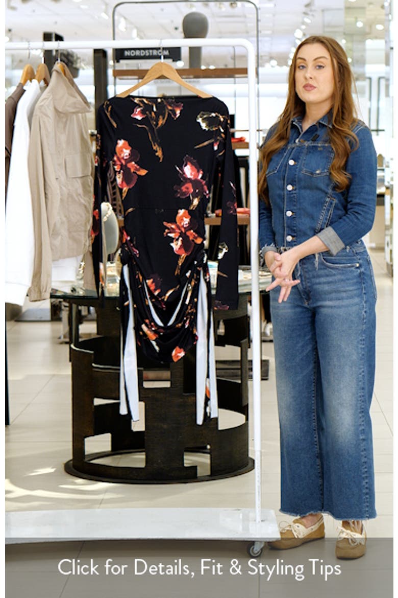 Glory Floral Long Sleeve Minidress video