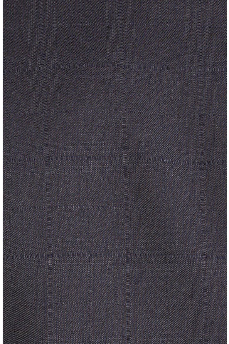 'Jones' Trim Fit Plaid Wool Suit, Alternate, color, NAVY