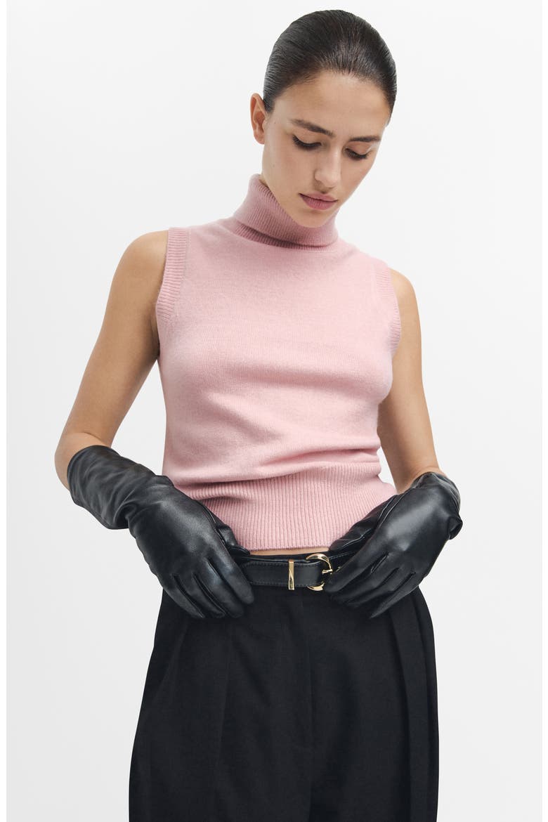 Baby Turtleneck Sleeveless Sweater, Alternate, color, LT-PASTEL PINK