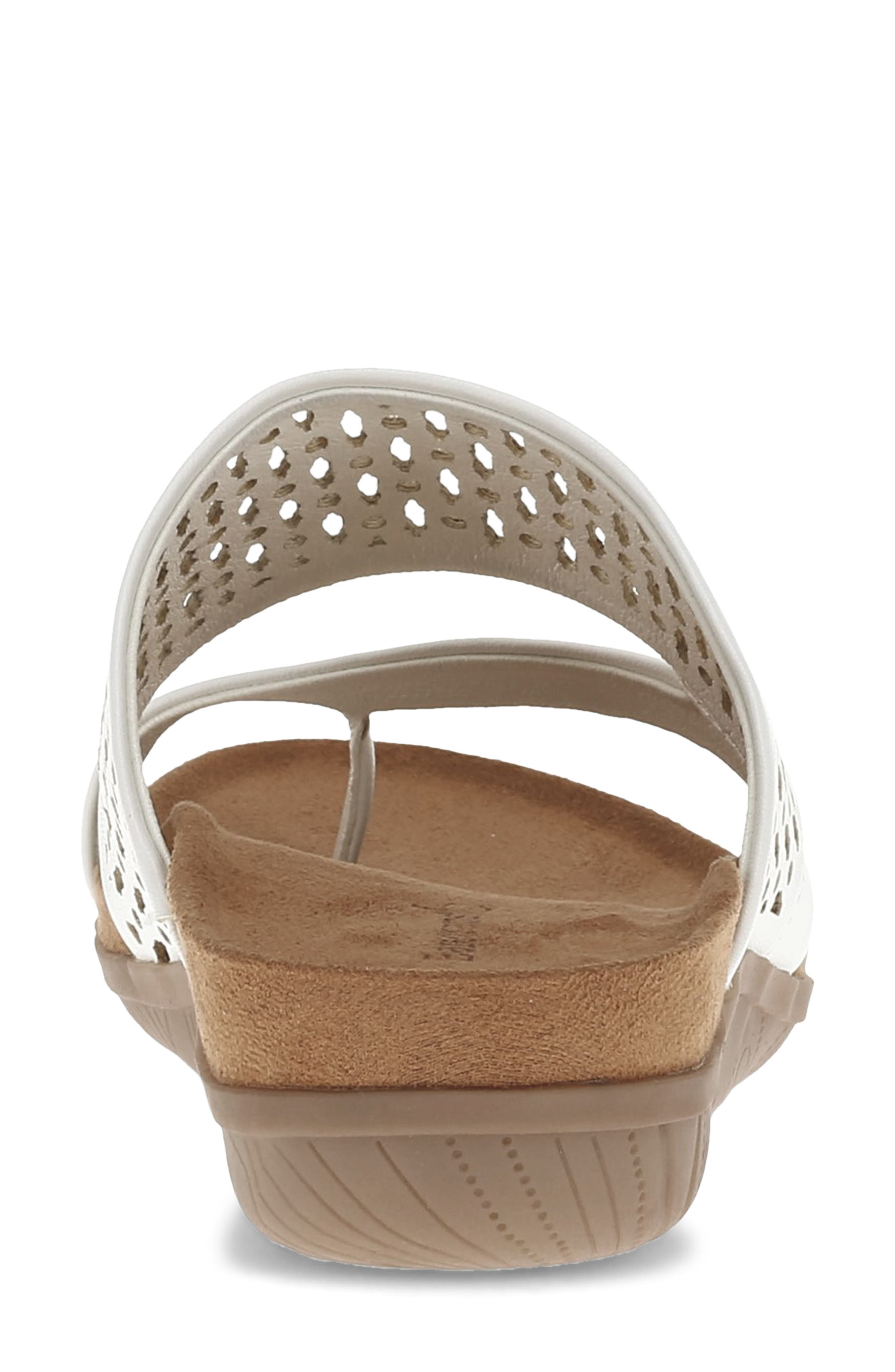 Juny Slide Sandal, Alternate, color, WHITE/ TAN