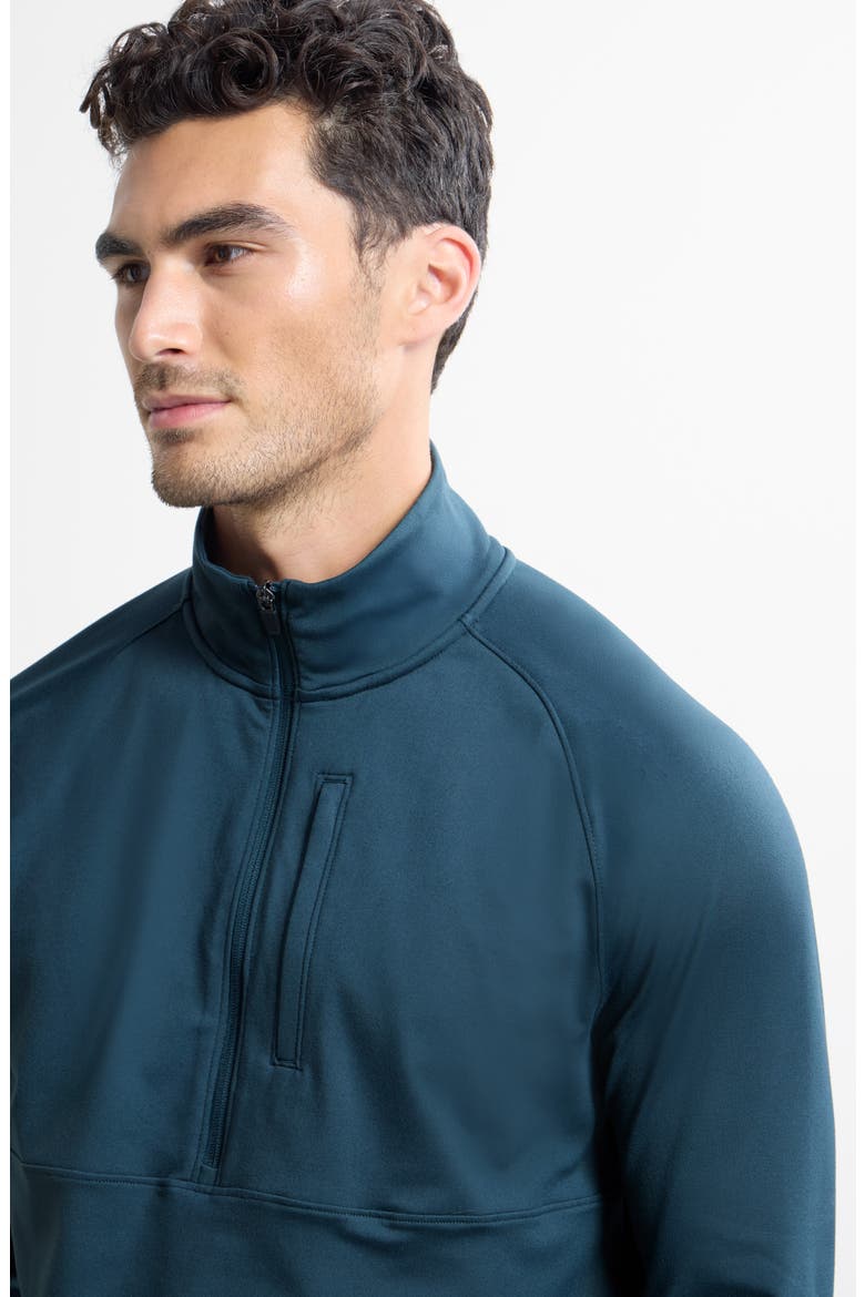 Live-In Half Zip Pullover, Alternate, color, GREEN MAGICAL