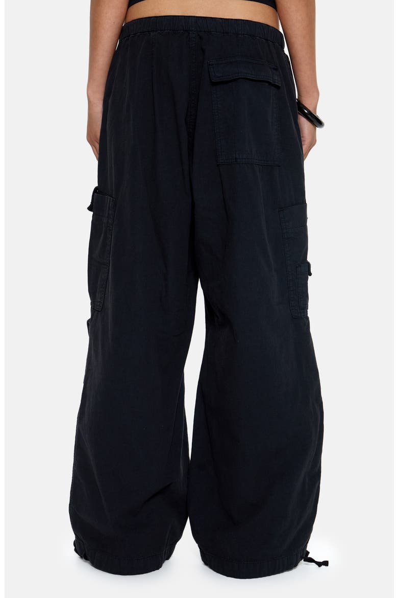 Parachute Cargo Pants, Alternate, color, BLACK