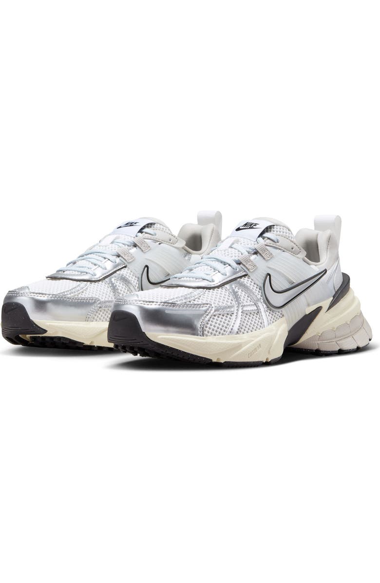 Nike V2K Run Sneaker, Main, color, Summit White/ Metallic Silver