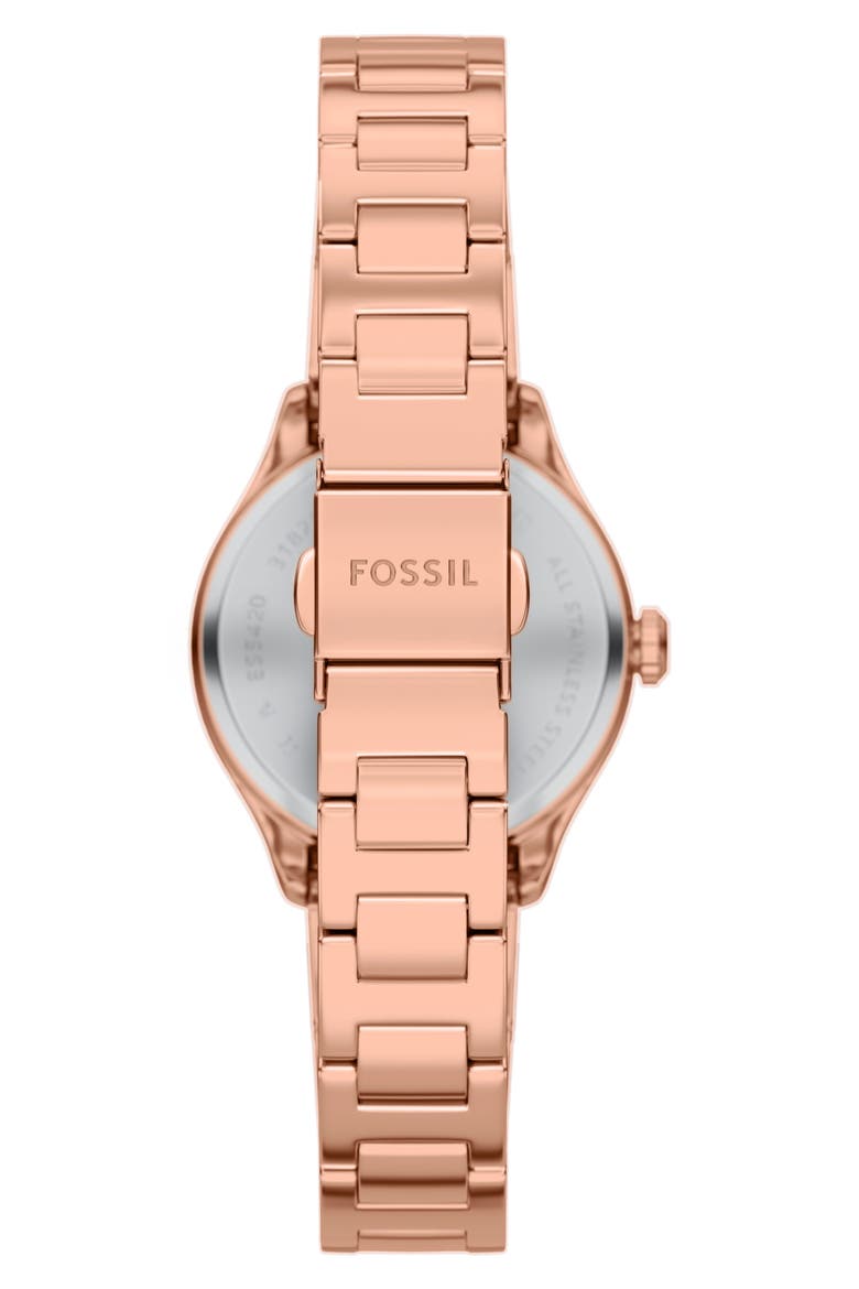 Gilmore Bracelet Watch, 28mm, Alternate, color, ROSE/ SILVER