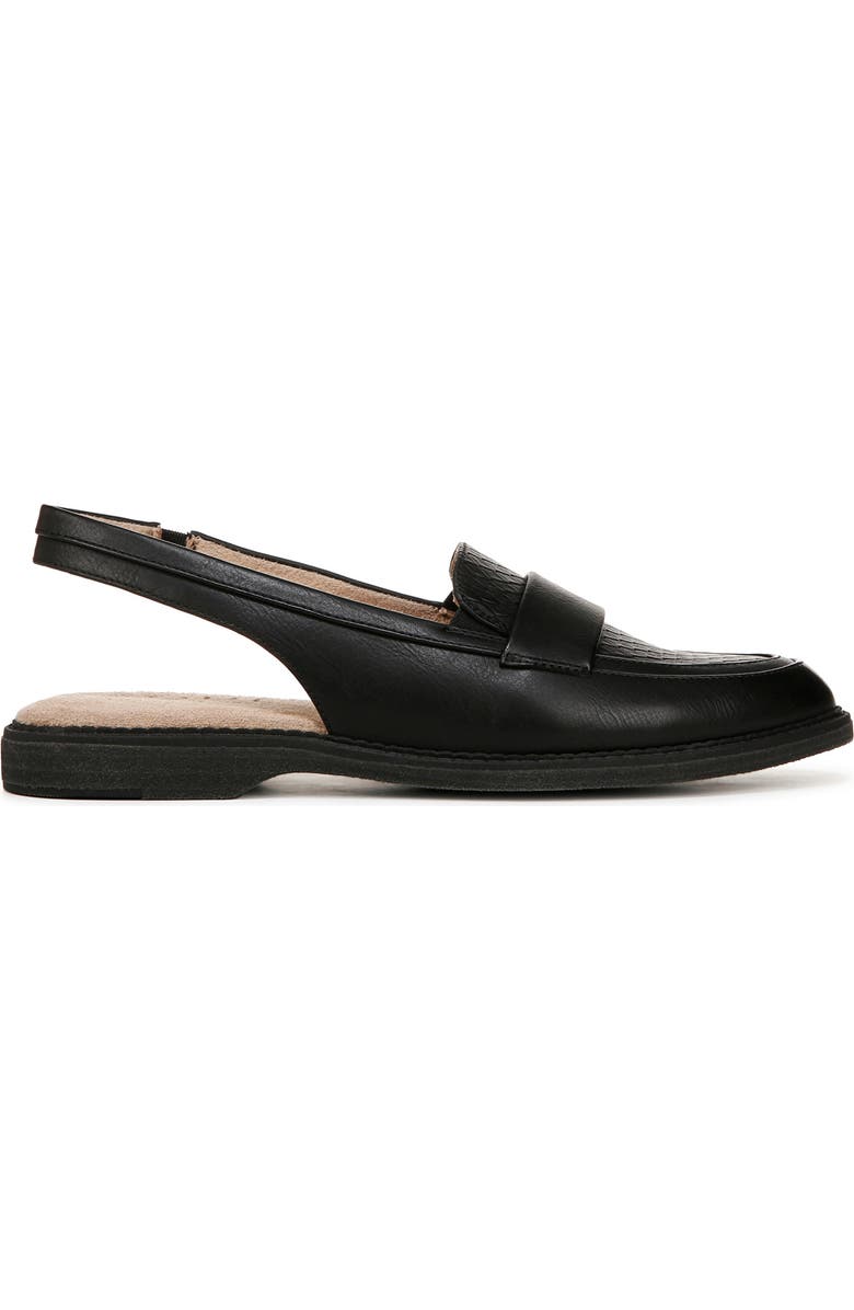 SOUL NATURALIZER Yeah Slingback Flat, Alternate, color, Black Faux Leather