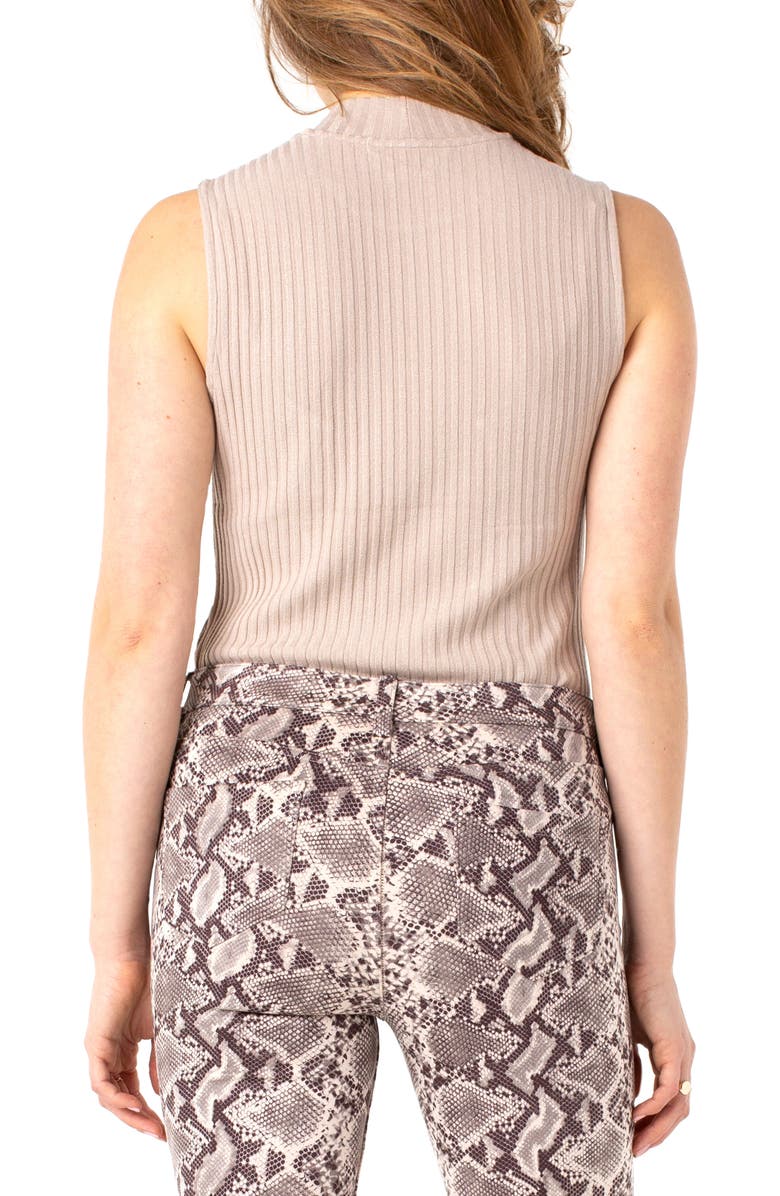 Liverpool Los Angeles Mock Neck Sleeveless Top, Alternate, color, 