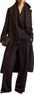 Reiss Lucia Tie Waist Wool Blend Coat