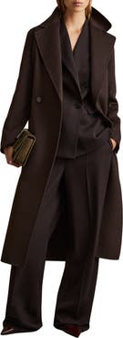 Reiss Lucia Tie Waist Wool Blend Coat