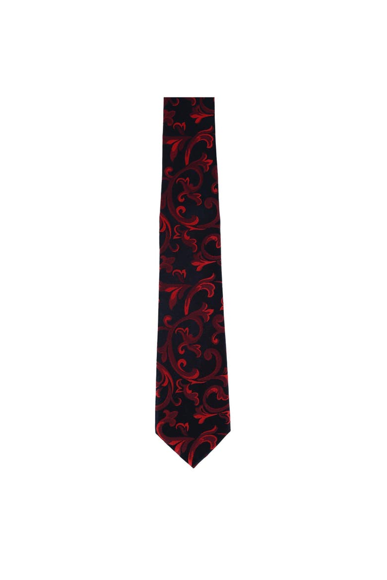 Big & Tall Christian the Romantic Brocade Silk Necktie, Alternate, color, Red